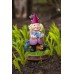 The Crazy Cat Lady Garden Gnome